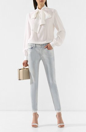 Женские джинсы-скинни RALPH LAUREN голубого цвета по цене 83100 руб., арт. 290739837 | Фото 2 Женские джинсы-скинни RALPH LAUREN голубого цвета, арт. 290739837 | Фото 2