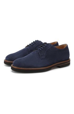 Мужские замшевые дерби TOD’S синего цвета по цене 49450 руб., арт. XXM53B0H370RE0 | Фото 1 Мужские замшевые дерби TOD’S синего цвета, арт. XXM53B0H370RE0 | Фото 1