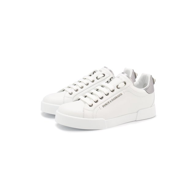 фото Кожаные кеды portofino dolce & gabbana