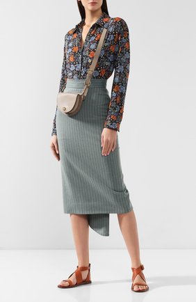 Женская сумка kriss SEE BY CHLOÉ серая цвета, арт. CHS18SS865330 купить в ЦУМ | Фото №2 Сумка Kriss See by Chloé серая цвета | Фото №2