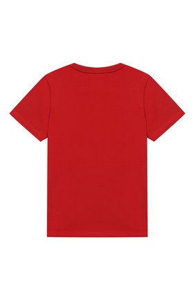 Детская хлопковая футболка GIVENCHY красного цвета по цене 9345 руб., арт. H25094/6A-12A | Фото 2 Детская хлопковая футболка GIVENCHY красного цвета, арт. H25094/6A-12A | Фото 2