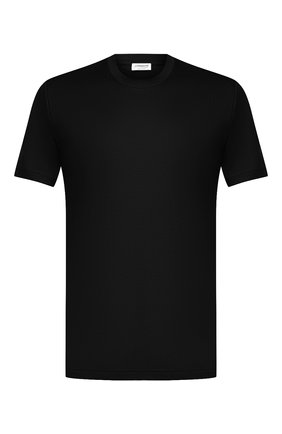 Мужская хлопковая футболка ZIMMERLI черного цвета, арт. 286-1447 | Фото 1 (Материал внешний: Хлопок; Длина (для топов): Стандартные; Рукава: Короткие; Мужское Кросс-КТ: Футболка-белье; Статус проверки: Проверена категория; Кросс-КТ: домашняя одежда)