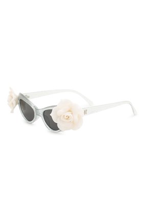 Детские солнцезащитные очки MONNALISA серебряного цвета, арт. 943031 | Фото 1 (Статус проверки: Проверено, Проверена категория; Материал: Пластик)