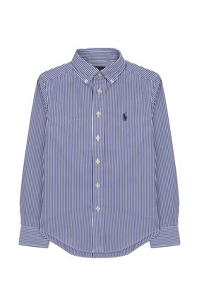 Хлопковая рубашка с воротником button down | Фото №1 Хлопковая рубашка с воротником button down | Фото №1