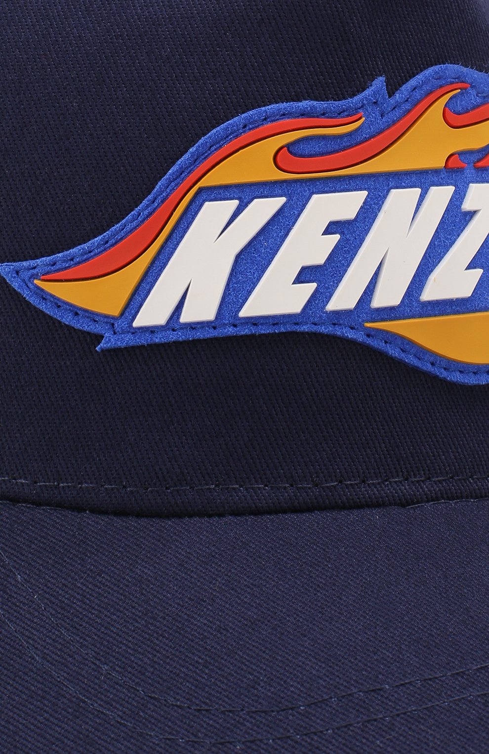 Детская хлопковая бейсболка KENZO синего цвета, арт. KN90518/2A-4A | Фото 3 (Материал: Текстиль, Хлопок; Статус проверки: Проверена категория)