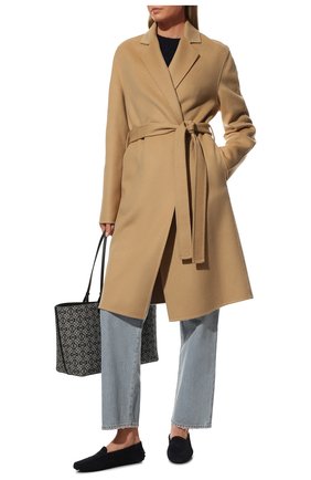 Женские замшевые мокасины gommini TOD’S синего цвета по цене 34450 руб., арт. XXW00G00010RE0 | Фото 2 Женские замшевые мокасины gommini TOD’S синего цвета, арт. XXW00G00010RE0 | Фото 2