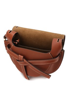 Женская сумка gate small LOEWE коричневого цвета по цене 141000 руб., арт. 321.56.T20 | Фото 4 Женская сумка gate small LOEWE коричневого цвета, арт. 321.56.T20 | Фото 4