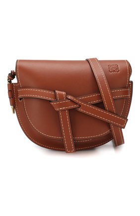 Женская сумка gate small LOEWE коричневого цвета по цене 141000 руб., арт. 321.56.T20 | Фото 5 Женская сумка gate small LOEWE коричневого цвета, арт. 321.56.T20 | Фото 5
