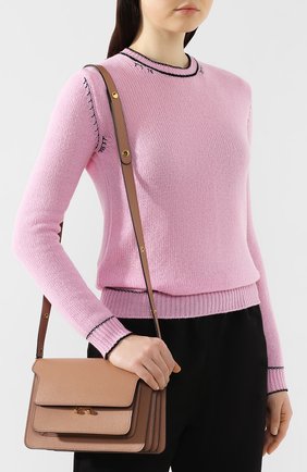 Женская сумка trunk MARNI светло-коричневого цвета по цене 136500 руб., арт. SBMPN09N01/LV520 | Фото 5 Женская сумка trunk MARNI светло-коричневого цвета, арт. SBMPN09N01/LV520 | Фото 5