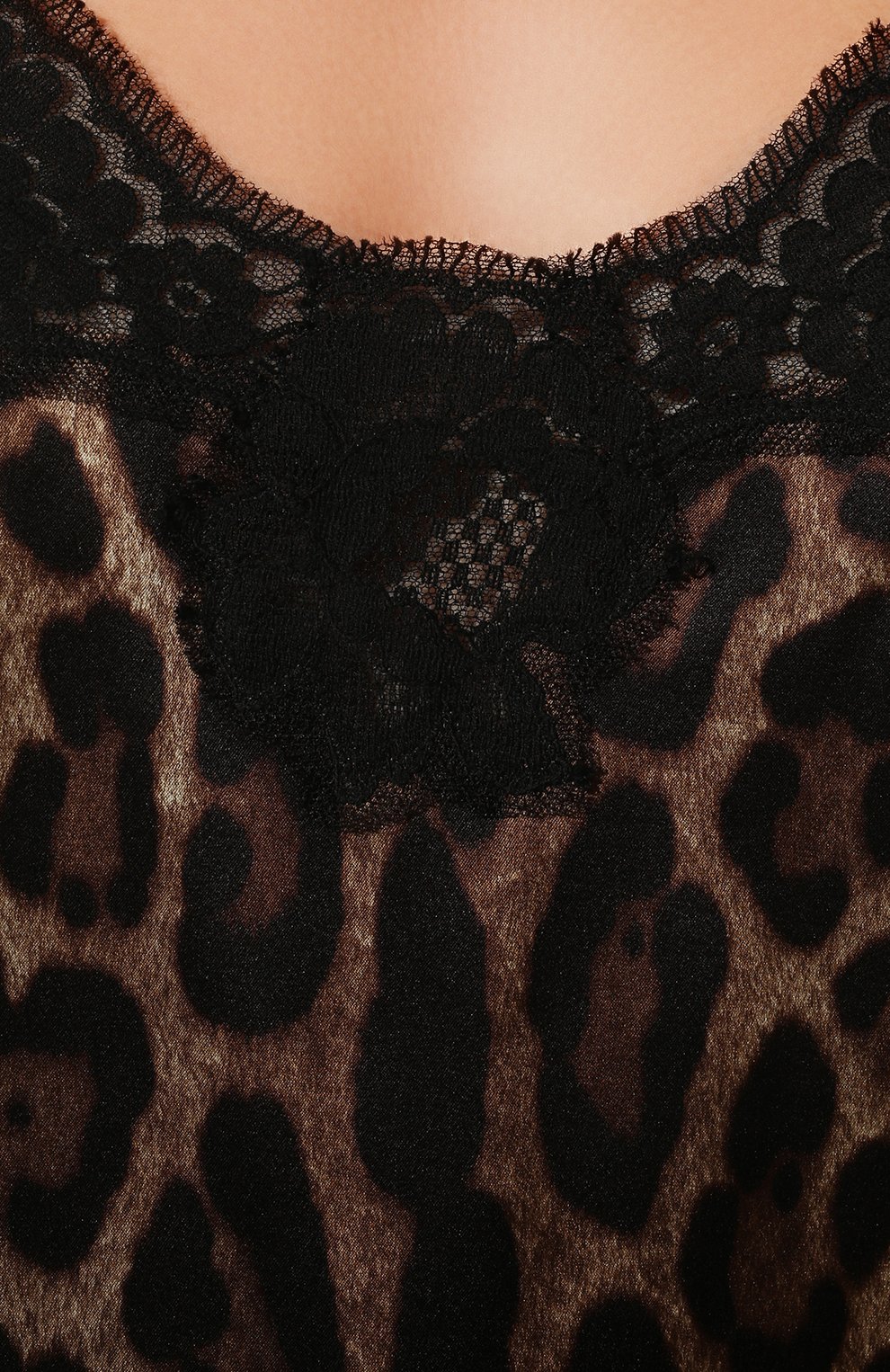 Женская шелковая сорочка DOLCE & GABBANA леопардового цвета, арт. 06A00T/FSAXY | Фото 5 (Материал внешний: Шелк; Региональные ограничения белый список (Axapta Mercury): RU; Статус проверки: Проверено, Проверена категория)
