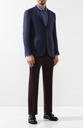 Мужская рубашка из вискозы GIORGIO ARMANI синего цвета по цене 59900 руб., арт. 8WGCCZ5H/TZ222 | Фото 2 Мужская рубашка из вискозы GIORGIO ARMANI синего цвета, арт. 8WGCCZ5H/TZ222 | Фото 2 (Статус проверки: Проверено, Проверена категория; Длина (для топов): Стандартные; Рукава: Длинные; Случай: Повседневный; Принт: Однотонные; Воротник: Акула; Материал внешний: Вискоза; Манжеты: На пуговицах; Мужское Кросс-КТ: Рубашка-одежда)
