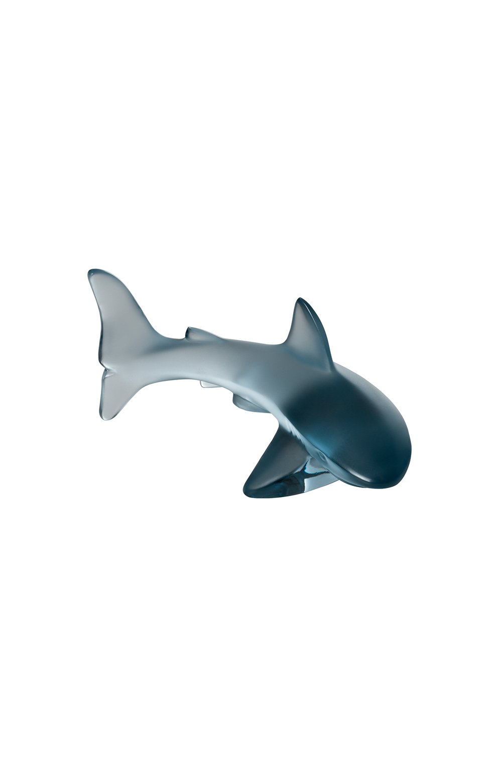 Скульптура shark small LALIQUE синего цвета, арт. 10673100 | Фото 1 (Статус проверки: Проверена категория; Ограничения доставки: fragile-2)