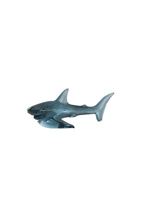 Скульптура shark large LALIQUE синего цвета, арт. 10673200 | Фото 1 (Статус проверки: Проверена категория; Ограничения доставки: fragile-2)