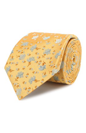 Мужской шелковый галстук CANALI желтого цвета по цене 10600 руб., арт. 18/HJ02054 | Фото 1 Мужской шелковый галстук CANALI желтого цвета, арт. 18/HJ02054 | Фото 1
