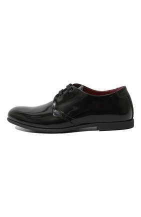 Детские дерби из лаковой кожи DOLCE & GABBANA черного цвета по цене 18350 руб., арт. DA0250/A1328/24-28 | Фото 2 Детские дерби из лаковой кожи DOLCE & GABBANA черного цвета, арт. DA0250/A1328/24-28 | Фото 2