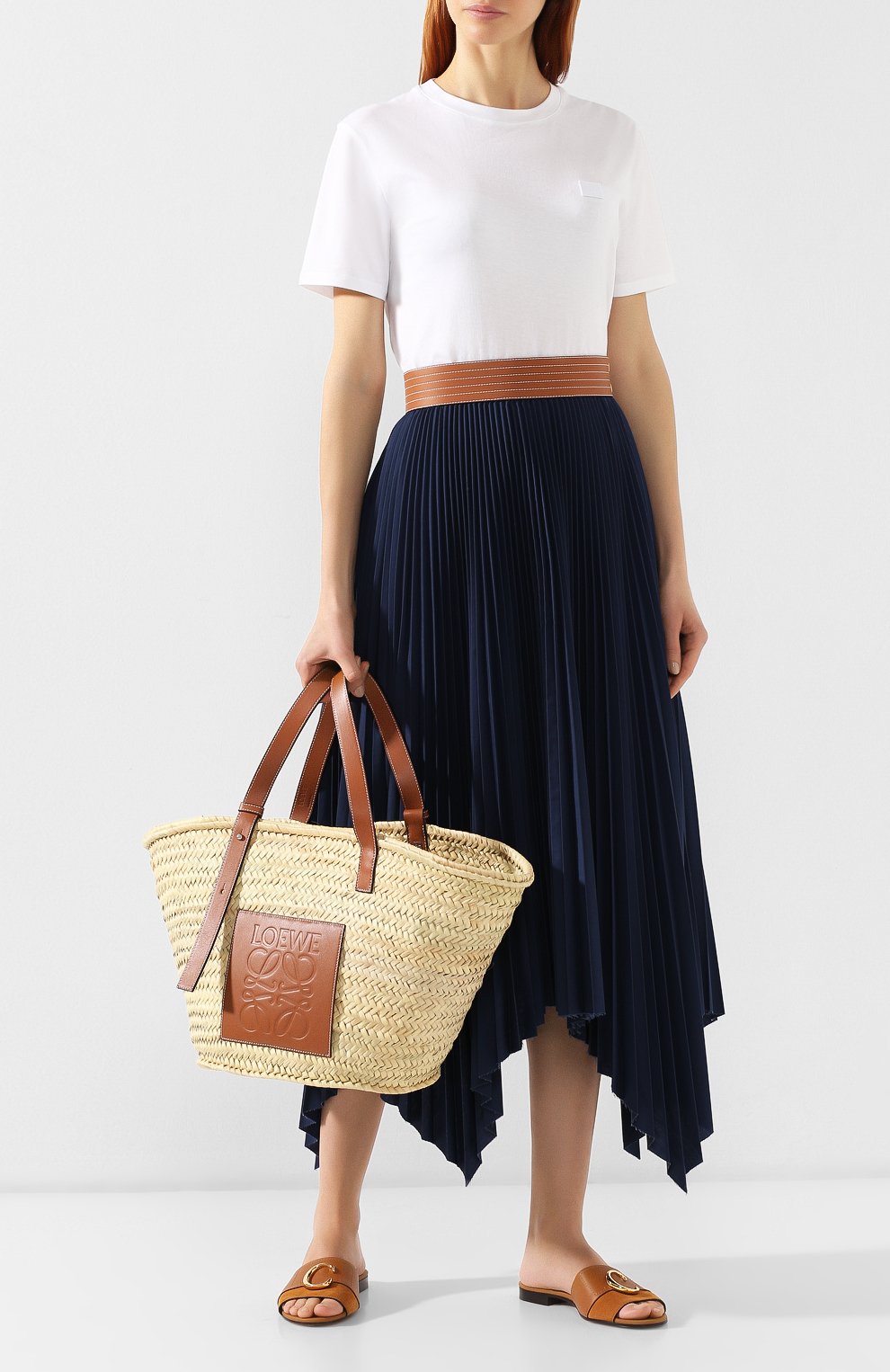 Женская сумка basket large LOEWE бежевого цвета по цене 29450 руб., арт. 327.02.S81 | Фото 2 Женская сумка basket large LOEWE бежевого цвета, арт. 327.02.S81 | Фото 2