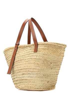 Женская сумка basket large LOEWE бежевого цвета по цене 29450 руб., арт. 327.02.S81 | Фото 3 Женская сумка basket large LOEWE бежевого цвета, арт. 327.02.S81 | Фото 3
