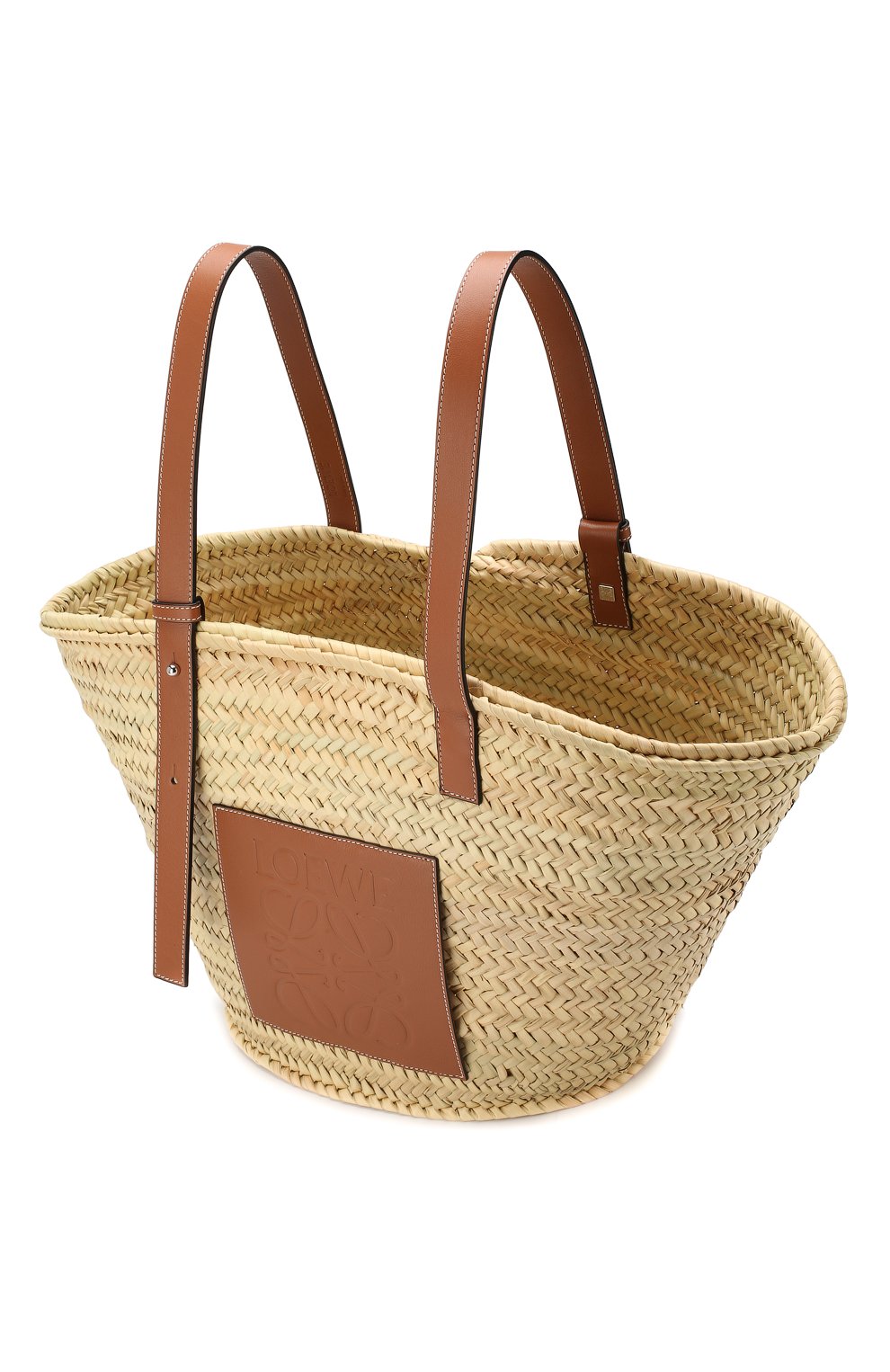 Женская сумка basket large LOEWE бежевого цвета по цене 29450 руб., арт. 327.02.S81 | Фото 4 Женская сумка basket large LOEWE бежевого цвета, арт. 327.02.S81 | Фото 4
