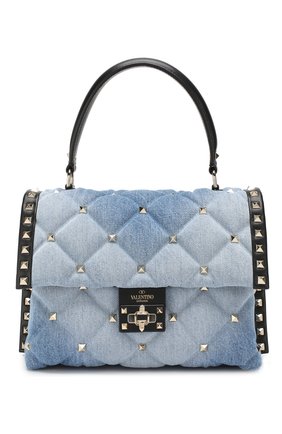 Женская сумка valentino garavani candystud VALENTINO синяя цвета, арт. RW2B0B55/ASL купить в ЦУМ | Фото №1 Сумка Valentino Garavani Candystud Valentino синяя цвета | Фото №1