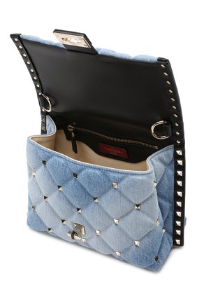 Женская сумка valentino garavani candystud VALENTINO синяя цвета, арт. RW2B0B55/ASL купить в ЦУМ | Фото №4 Сумка Valentino Garavani Candystud Valentino синяя цвета | Фото №4
