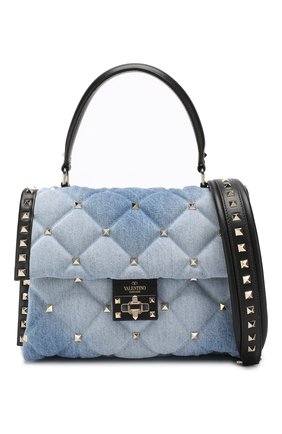 Женская сумка valentino garavani candystud VALENTINO синяя цвета, арт. RW2B0B55/ASL купить в ЦУМ | Фото №6 Сумка Valentino Garavani Candystud Valentino синяя цвета | Фото №6