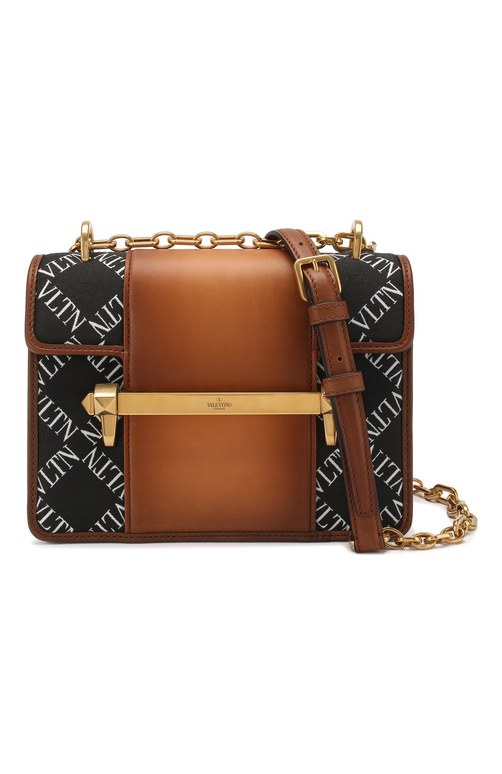 Женская сумка valentino garavani uptown small VALENTINO коричневая цвета, арт. RW2B0C93/GJP купить в ЦУМ | Фото №5 Сумка Valentino Garavani Uptown small Valentino коричневая цвета | Фото №5