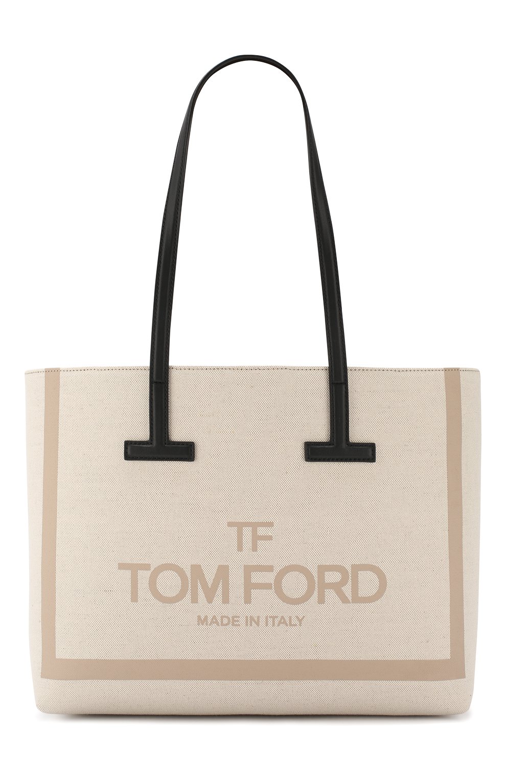 Сумка T Tote small Tom Ford кремовая цвета | Фото №1