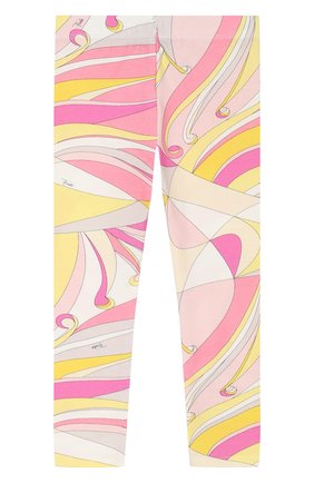 Детские хлопковые леггинсы Emilio Pucci розового цвета, арт. 9K0149/KB260/1-4 в ЦУМ | Фото №2 Детские хлопковые леггинсы Emilio Pucci розового цвета | Фото №2