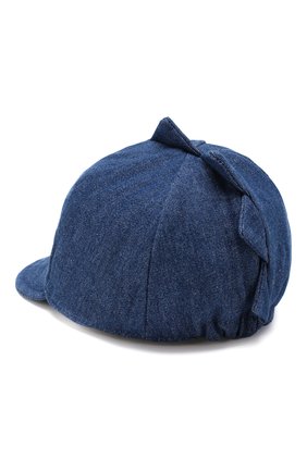 Детская хлопковая кепка CATYA синего цвета, арт. 913046 | Фото 2 (Статус проверки: Проверена категория, Проверено; Материал: Хлопок, Текстиль)