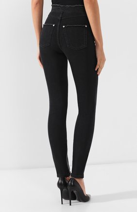 Женские черные джинсы с завышенной талией Balmain, арт. RF15307/D027 купить в ЦУМ | Фото №4 Джинсы с завышенной талией Balmain черные | Фото №4