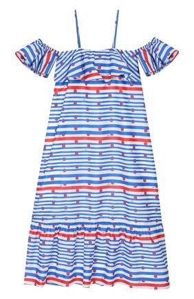 Детское хлопковое платье SONIA RYKIEL ENFANT голубого цвета по цене 19700 руб., арт. 19S1DR17 | Фото 1 Детское хлопковое платье SONIA RYKIEL ENFANT голубого цвета, арт. 19S1DR17 | Фото 1 (Рукава: Короткие, С открытыми плечами; Материал внешний: Хлопок; Статус проверки: Проверено, Проверена категория; Случай: Повседневный; Принт: С принтом; Девочки Кросс-КТ: Платье-одежда; Ростовка одежда: 6 лет | 116 см, 8 лет | 128 см, 10 - 11 лет | 140 - 146см, 12 лет | 152 см)