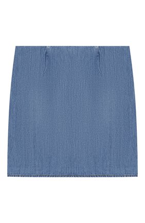 Детская джинсовая юбка INDEE голубого цвета, арт. ENGLISH/DENIM/12Y-16Y | Фото 2 (Материал внешний: Хлопок, Деним; Кросс-КТ: Деним; Статус проверки: Проверена категория)
