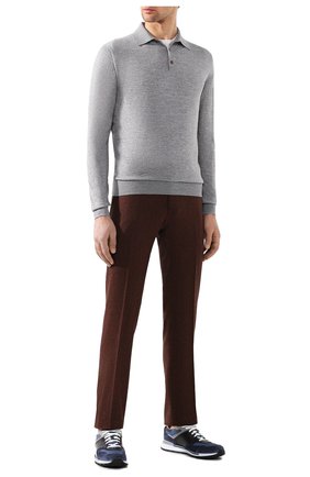 Мужское шерстяное поло ERMENEGILDO ZEGNA серого цвета по цене 62800 руб., арт. USM00/132 | Фото 2 Мужское шерстяное поло ERMENEGILDO ZEGNA серого цвета, арт. USM00/132 | Фото 2