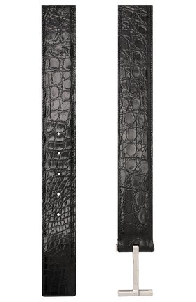 Мужской ремень из кожи каймана TOM FORD черного цвета по цене 106000 руб., арт. TB154P-A19/CYAC | Фото 2 Мужской ремень из кожи каймана TOM FORD черного цвета, арт. TB154P-A19/CYAC | Фото 2