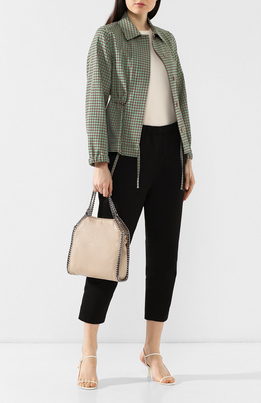Женская сумка-тоут falabella shaggy deer mini из экокожи STELLA MCCARTNEY кремовая цвета, арт. 371223/W9132 купить в ЦУМ | Фото №2 Сумка-тоут Falabella Shaggy Deer mini из экокожи Stella McCartney кремовая цвета | Фото №2