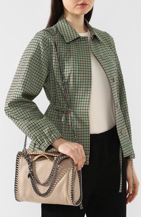 Женская сумка-тоут falabella shaggy deer mini из экокожи STELLA MCCARTNEY кремовая цвета, арт. 371223/W9132 купить в ЦУМ | Фото №5 Сумка-тоут Falabella Shaggy Deer mini из экокожи Stella McCartney кремовая цвета | Фото №5