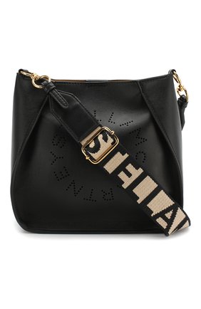 Женская сумка stella logo mini STELLA MCCARTNEY черная цвета, арт. 557906/W9923 купить в ЦУМ | Фото №1 Сумка Stella Logo mini Stella McCartney черная цвета | Фото №1