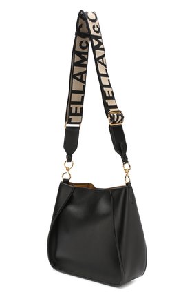 Женская сумка stella logo mini STELLA MCCARTNEY черная цвета, арт. 557906/W9923 купить в ЦУМ | Фото №3 Сумка Stella Logo mini Stella McCartney черная цвета | Фото №3