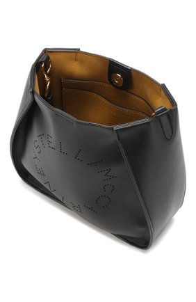 Женская сумка stella logo mini STELLA MCCARTNEY черная цвета, арт. 557906/W9923 купить в ЦУМ | Фото №4 Сумка Stella Logo mini Stella McCartney черная цвета | Фото №4