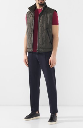 Мужская футболка из вискозы GIORGIO ARMANI бордового цвета по цене 19350 руб., арт. 8NST52/SJP4Z | Фото 2 Мужская футболка из вискозы GIORGIO ARMANI бордового цвета, арт. 8NST52/SJP4Z | Фото 2