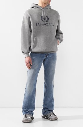 Мужские текстильные кроссовки track BALENCIAGA серого цвета по цене 64350 руб., арт. 542023/W1GB7 | Фото 2 Мужские текстильные кроссовки track BALENCIAGA серого цвета, арт. 542023/W1GB7 | Фото 2
