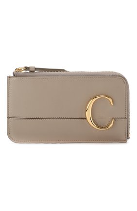 Кожаный футляр для кредитных карт Chloé C | Фото №1 Кожаный футляр для кредитных карт Chloé C | Фото №1