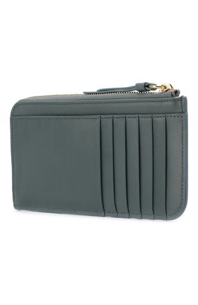 Кожаный футляр для кредитных карт Chloé C Chloé, голубого цвета, арт. CHC19SP057A37 в ЦУМ | Фото №2 Кожаный футляр для кредитных карт Chloé C Chloé голубого цвета | Фото №2