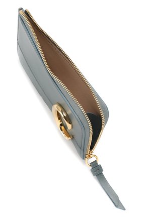 Кожаный футляр для кредитных карт Chloé C Chloé, голубого цвета, арт. CHC19SP057A37 в ЦУМ | Фото №3 Кожаный футляр для кредитных карт Chloé C Chloé голубого цвета | Фото №3