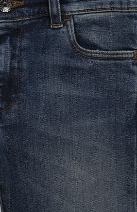 Детские джинсы прямого кроя DOLCE & GABBANA темно-синего цвета, арт. L41F96/LD725/2-6 | Фото 3 (Региональные ограничения белый список (Axapta Mercury): RU; Материал внешний: Хлопок; Статус проверки: Проверено, Проверена категория; Детали: Потертости; Ростовка одежда: 2 года | 92 см, 3 года | 98 см, 4 года | 104 см, 5 лет | 110 см, 6 лет | 116 см)