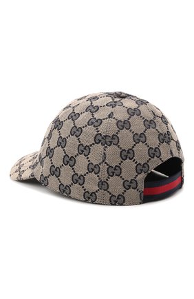 Детская бейсболка GUCCI синего цвета по цене 16500 руб., арт. 481774/3HC65 | Фото 2 Детская бейсболка GUCCI синего цвета, арт. 481774/3HC65 | Фото 2
