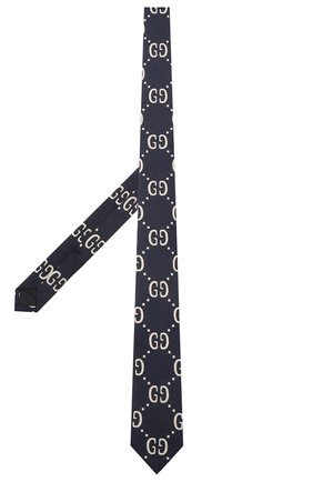 Детский галстук из шерсти и шелка GUCCI темно-синего цвета, арт. 529320/4K515 | Фото 2 (Материал: Текстиль, Шерсть, Шелк; Статус проверки: Проверена категория)