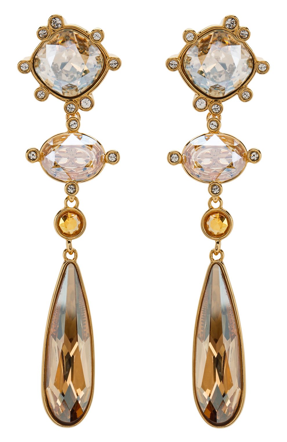 Женские серьги olive SWAROVSKI золотого цвета, арт. 5456889 | Фото 1