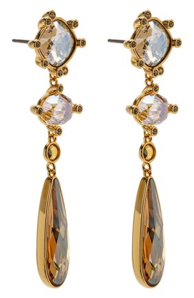 Женские серьги olive SWAROVSKI золотого цвета по цене 7780 руб., арт. 5456889 | Фото 3 Женские серьги olive SWAROVSKI золотого цвета, арт. 5456889 | Фото 3