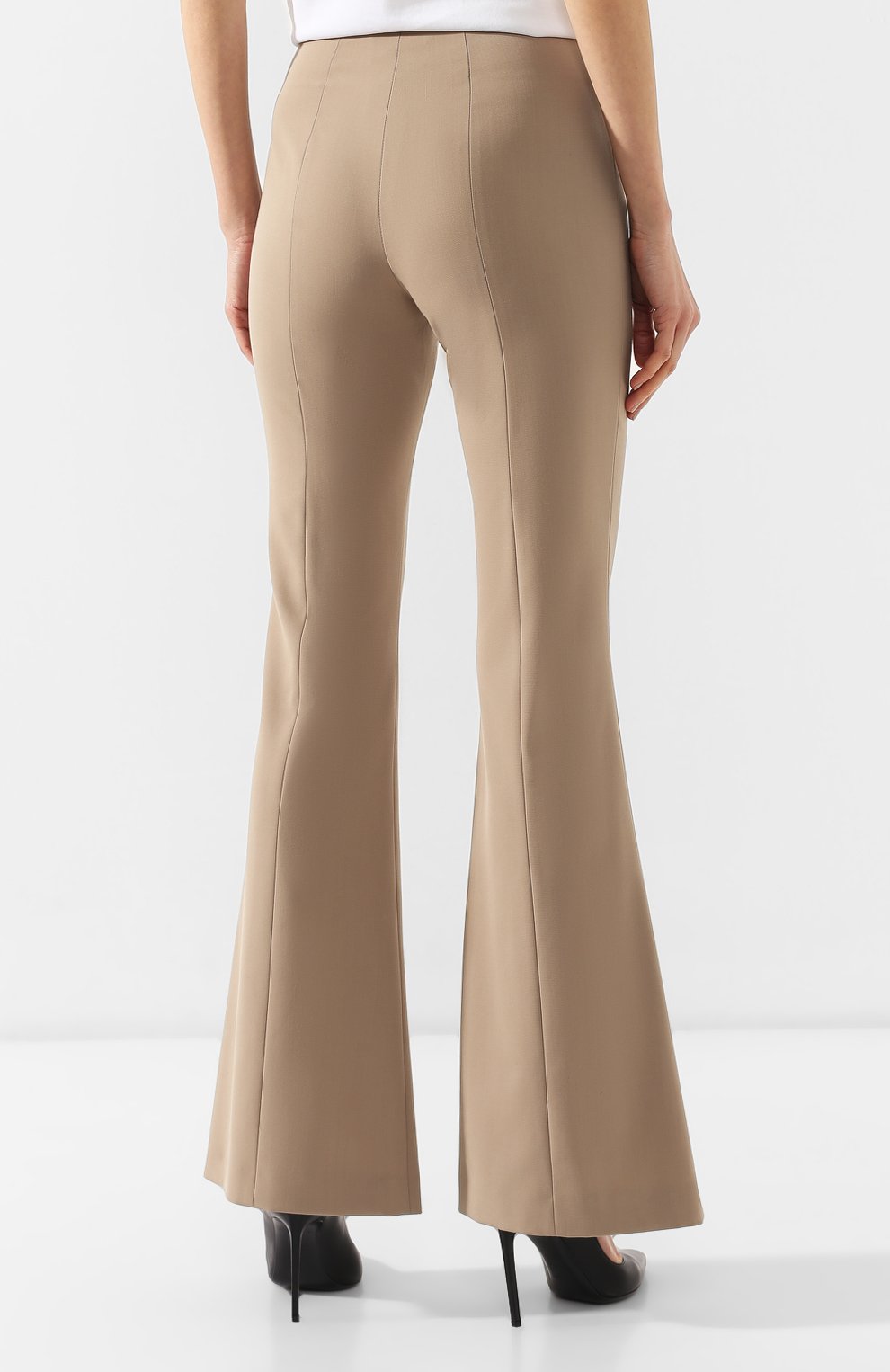 Женские бежевые расклешенные брюки Maison Margiela, арт. S51KA0433/S49189 купить в ЦУМ | Фото №4 Расклешенные брюки Maison Margiela бежевые | Фото №4